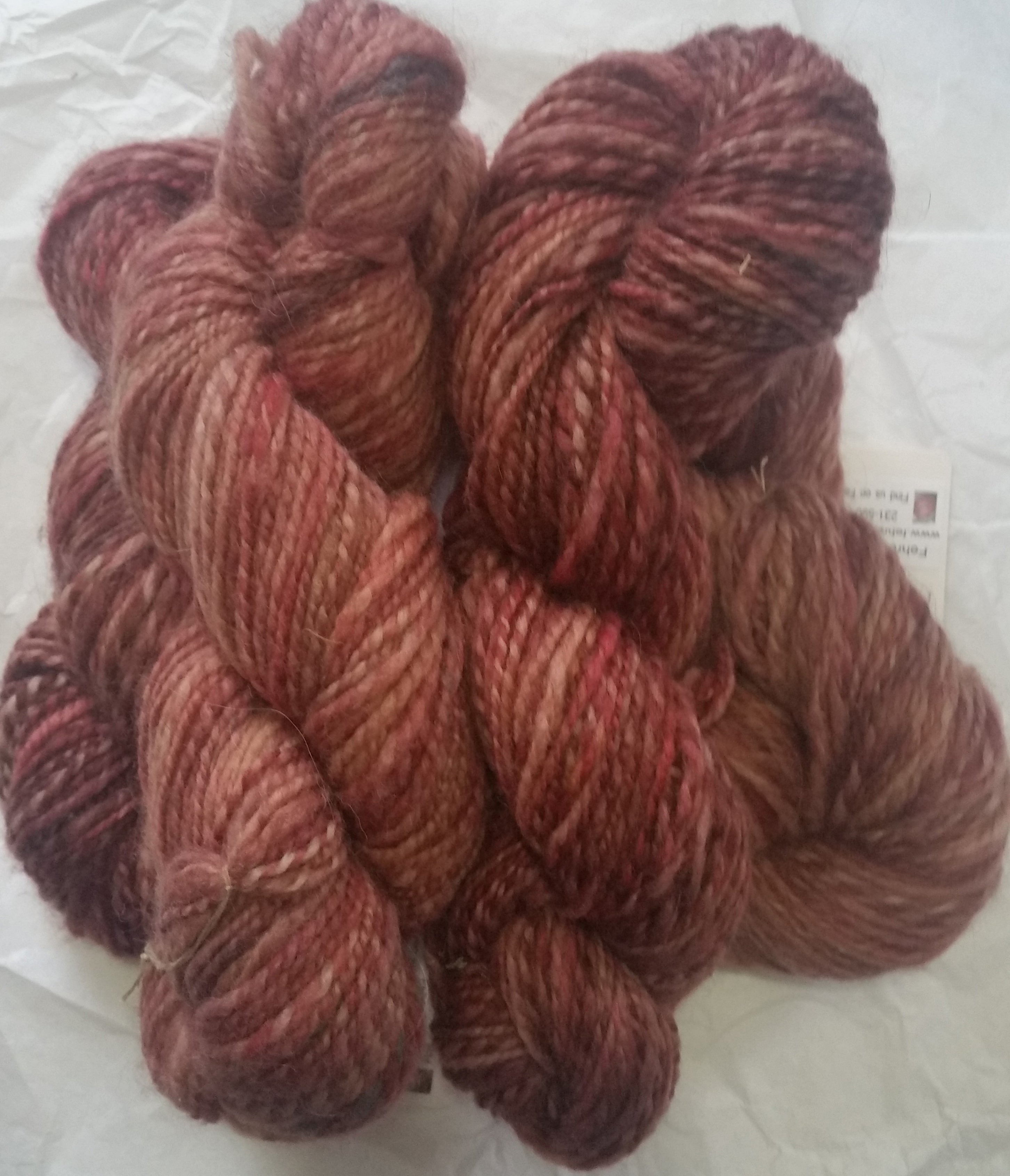 Two Toe Tuft | Handspun Worsted Yarn | Hand-Dyed BFL