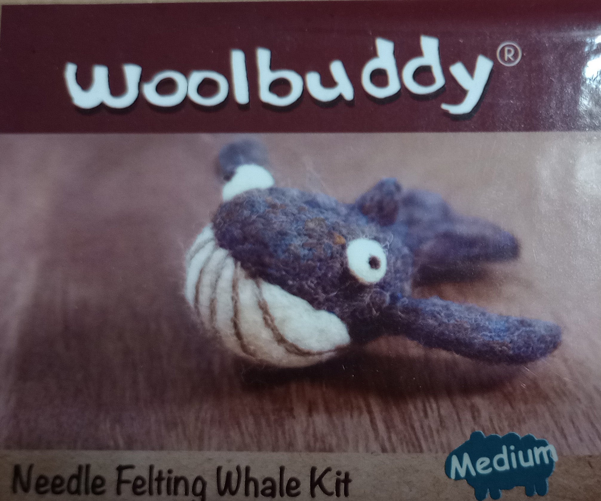 Woolbuddy Whale Felting Kit
